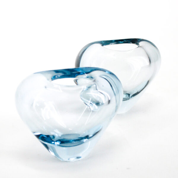 Hjerteformet vase i glas fra Holmegaard - Image 3